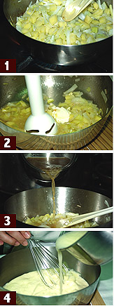 メロンの冷たいスープ　ハモン・イベリコ添え　料理レシピ